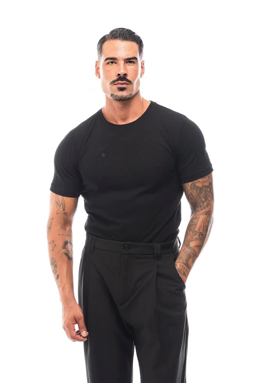 Camiseta lino slim fit